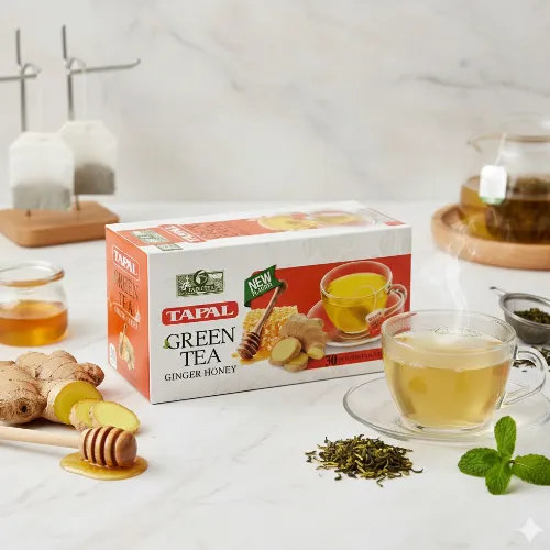 tapal green tea ginger honey 30 tea bag - Product Image